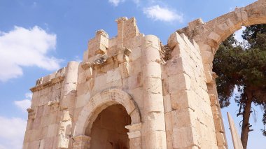 Ürdün 'ün Jerash şehrindeki Güney Kapısı.