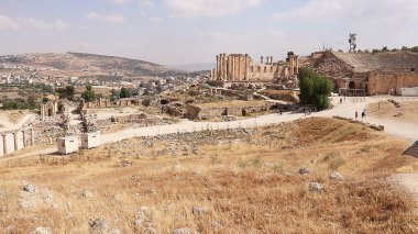 Ürdün 'deki Jerash arkeoloji şehri.   