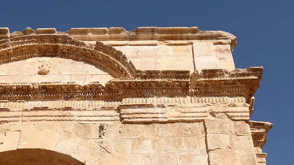 Teatro Norte Antiga Cidade Jerash Jordânia — Fotografia de Stock
