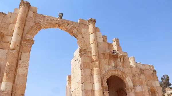 Puerta Sur Antigua Ciudad Jerash Jordania —  Fotos de Stock