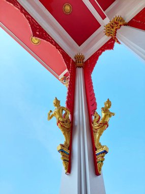 Geleneksel Tayland Budist Tapınağı Bangkok Mimarisi.