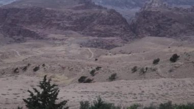 Wadi Musa 'da kaya oluşumu, Petra, Ürdün.
