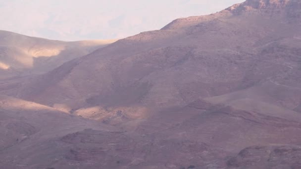 Σχηματισμός Βράχου Στο Wadi Musa Πέτρα Ιορδανία — Αρχείο Βίντεο