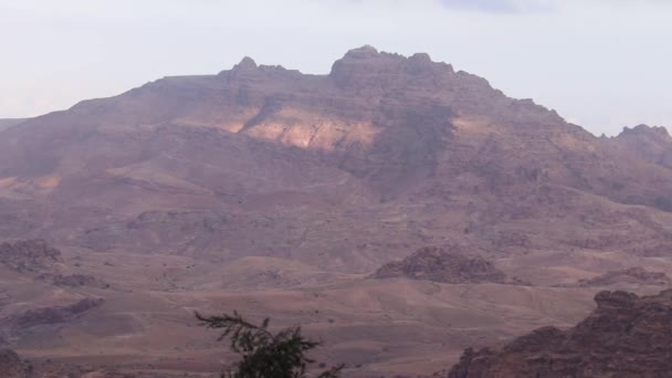 Wadi Musa Kaya Oluşumu Petra Ürdün — Stok video