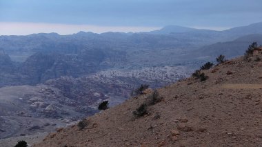 Wadi Musa 'da kaya oluşumu, Petra, Ürdün.