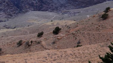 Wadi Musa 'da kaya oluşumu, Petra, Ürdün.
