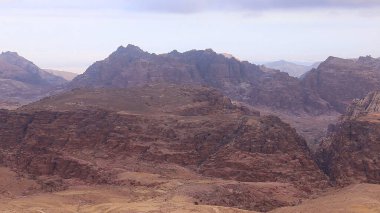 Wadi Musa 'da kaya oluşumu, Petra, Ürdün.