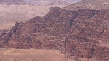 Wadi Musa 'da kaya oluşumu, Petra, Ürdün.