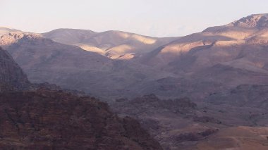 Wadi Musa 'da kaya oluşumu, Petra, Ürdün.