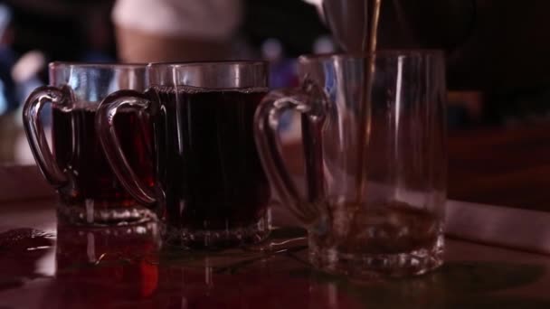 ベドウィン キャンプの伝統茶 ワディ ジョーダン — ストック動画