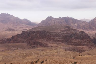 Wadi Musa, Petra, Ürdün 'de Sabah Kaya oluşumu.
