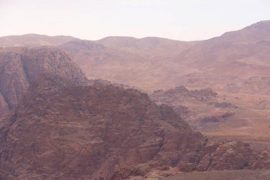 Wadi Musa, Petra, Ürdün 'de Sabah Kaya oluşumu.