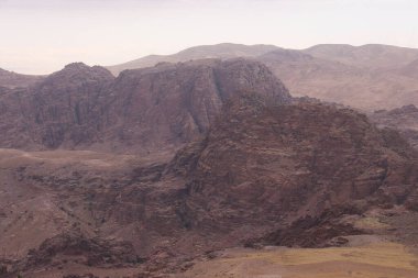 Wadi Musa, Petra, Ürdün 'de Sabah Kaya oluşumu.