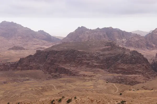 Wadi Musa, Petra, Ürdün 'de Sabah Kaya oluşumu.
