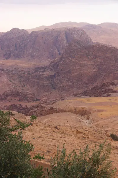 Wadi Musa, Petra, Ürdün 'de Sabah Kaya oluşumu.