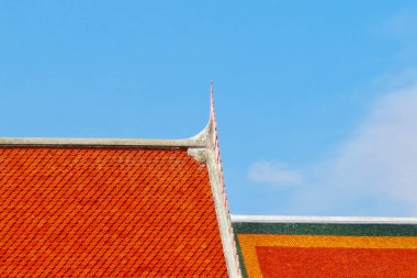 Geleneksel Tayland Budist Tapınağı Bangkok Mimarisi.