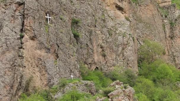 Paysages Montagne Autour Monastère Geghard Arménie — Video
