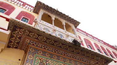 Jaipur, Hindistan 'daki Şehir Sarayı' nın güzel detayları..