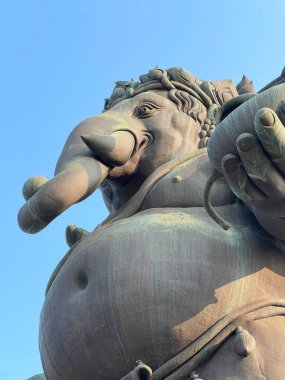 The worlds tallest Ganesha statue in the heart of Thailand's Chachoengsao province symbolizes the spirit of unity. clipart