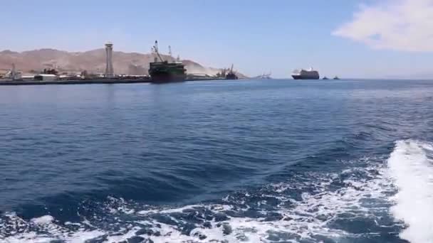 Maravilhas Cênicas Longo Cruzeiro Mar Vermelho Jordânia — Vídeo de Stock
