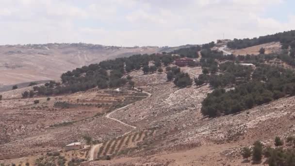 Miradouro Monte Nebo Terra Prometida Jordânia — Vídeo de Stock