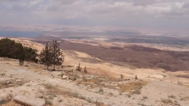 ヨルダンの約束の地のネボの視点 — ストック動画