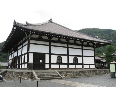 Kyoto 'daki Tenryuji Tapınağı' nın geleneksel Japon tasarımı..