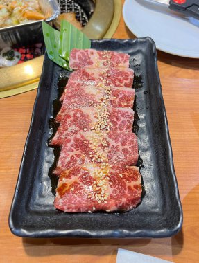 Japon Barbeküsü İçin Çiğ Wagyu Bifteği