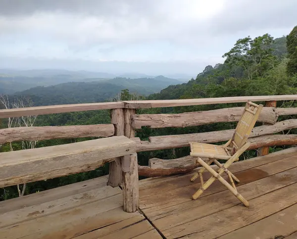 Kamboçya 'daki Deniz Ormanı Mondulkiri Dağı Tepesi