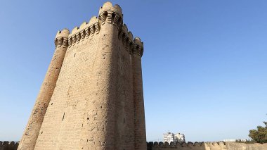 Azerbaycan 'ın Bakü kentindeki Büyük Mardakan Kalesi.