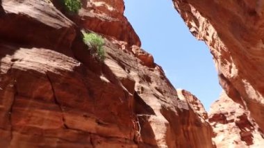 Antik uygarlıklar, Petra 'nın kumtaşı kayalıklarına muhteşem doğal kaya manzaraları kazıdılar.