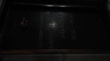 Sioni Katedrali içindeki antik ve güzel tablolar ve dekorasyonlar, Tiflis, Georgia katedrali.