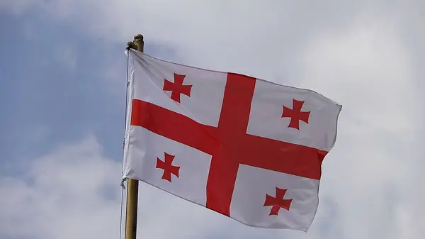 Bayrak direkli Gürcistan bayrağı