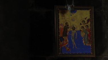 Haghpat ve Sanahin manastırlarındaki İsa 'nın vaftiz töreninin resmi.