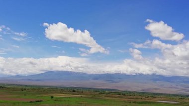 Ermenistan 'daki Khor Virap Manastırı' ndan Ararat Dağı 'nın manzarası