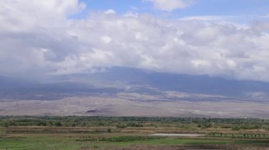 Ermenistan 'daki Khor Virap Manastırı' ndan Ararat Dağı 'nın manzarası