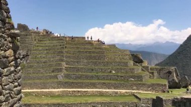 Peru 'nun yüksek dağlarındaki İnka medeniyetinin antik kalıntıları.