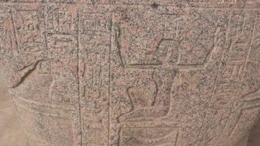 Memphis Müzesi 'nde Antik Mısır Taş oymacılığı