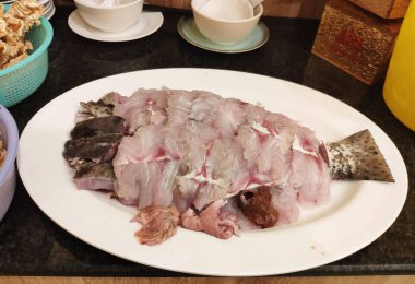 Çin Hot Pot 'u için Red Snapper Fileto ve Balık Organları