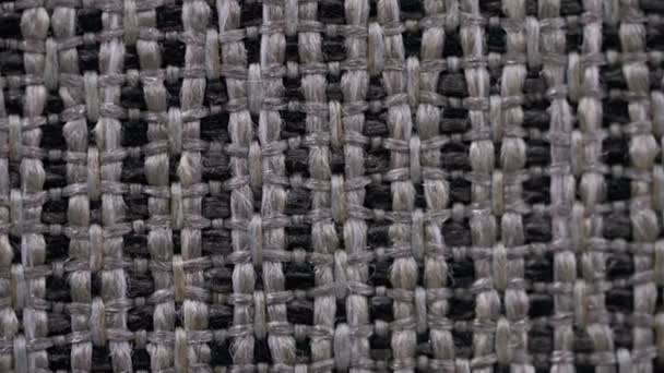 텍스처 터치와 시각적 따뜻함을 초대하는 아늑한 뜨개질의 복잡한 패턴은 미묘한 — 비디오