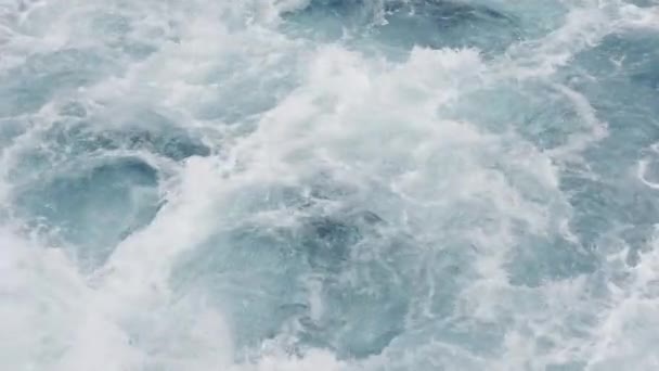 Hintergrund Eine Dynamische Szene Entfaltet Sich Als Eine Meereswelle Neben — Stockvideo