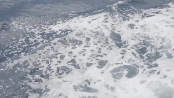 Eine Dynamische Szene Entfaltet Sich Als Eine Meereswelle Rollt Und — Stockvideo