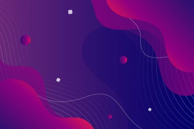 Modern soyut akışkan şekiller ve dalgalı ince çizgiler. Koyu tonlarda arkaplan.