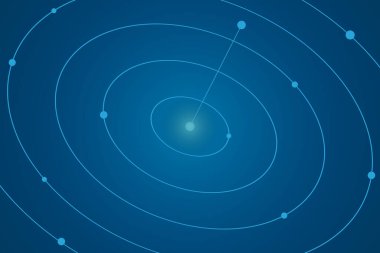 Soyut Dijital Çemberler arka planı. Bağlantı ve veri aktarımı kavramları. İletişim sistemi arkaplanı, yenilik gelecekteki veriler, İnternet ağı.