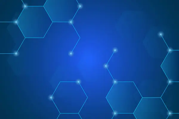 Sessiz soyut fütüristik yüzey altıgen arkaplanı. Mavi arka planda devre teknolojisi dijital. İnternet ağ bağlantısı, veri aktarımı, siber nano bilgi.