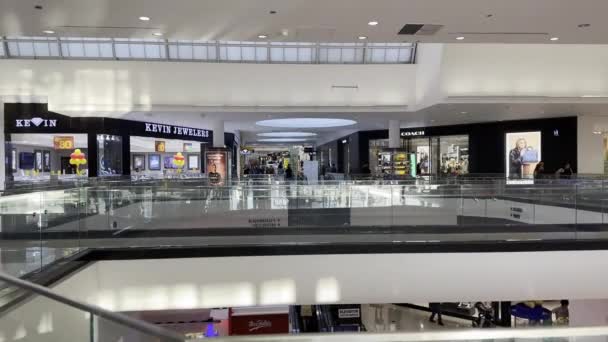 Glendale Kalifornia Egyesült Államok 2023 Üres Glendale Galleria Mall Második — Stock videók