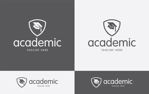 Marca Criativa Acadêmica Logo Design Vector Art Eps —  Vetores de Stock