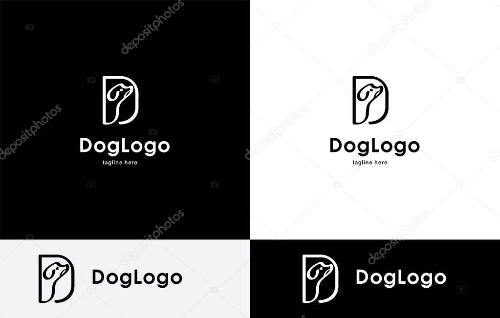 Dog logo Brand Logo design vector art eps