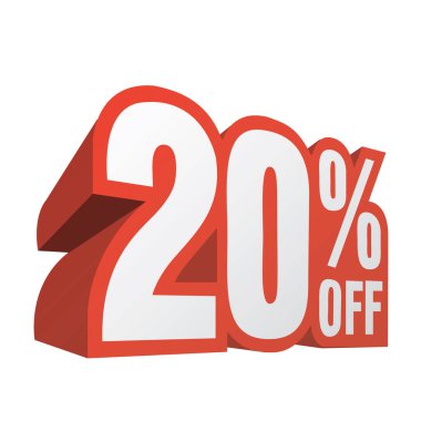 Özel İndirim% off vektör sanatı