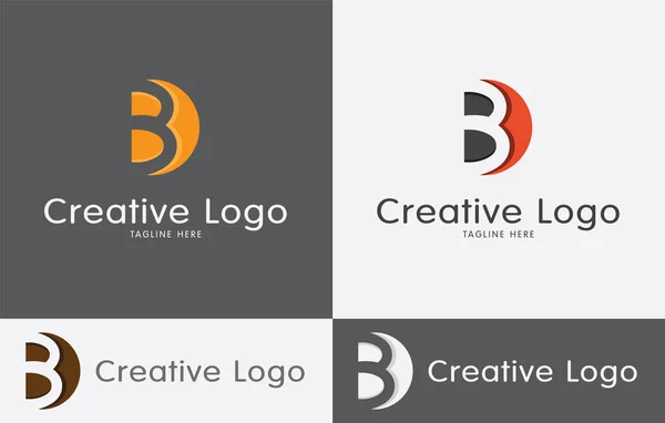 BレターロゴデザインビジネスロゴベクトルアートEps — ストックベクタ